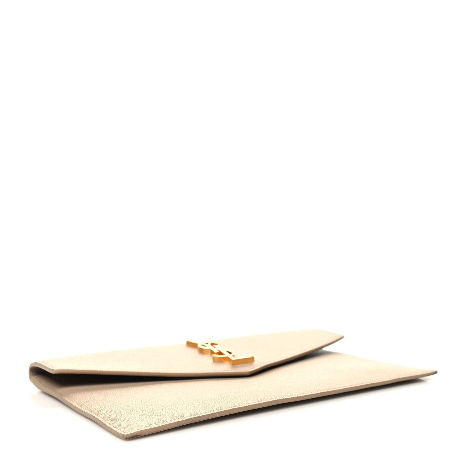 Saint Laurent Grain De Poudre Uptown Pouch Dark Beige 4 of 10