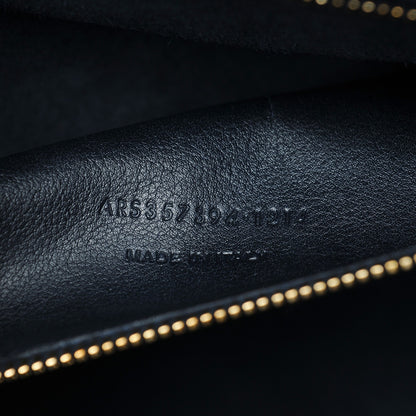 Saint Laurent Smooth Calfskin Medium Cabas Monogram Navy 8 of 9