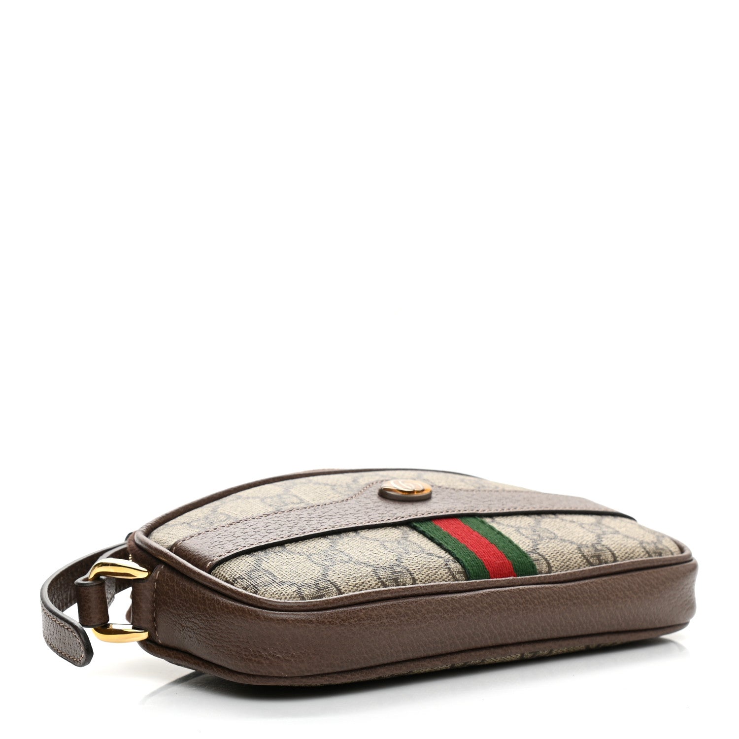 Gucci GG Supreme Monogram Web Mini Ophidia GG Bag Brown 4 of 11
