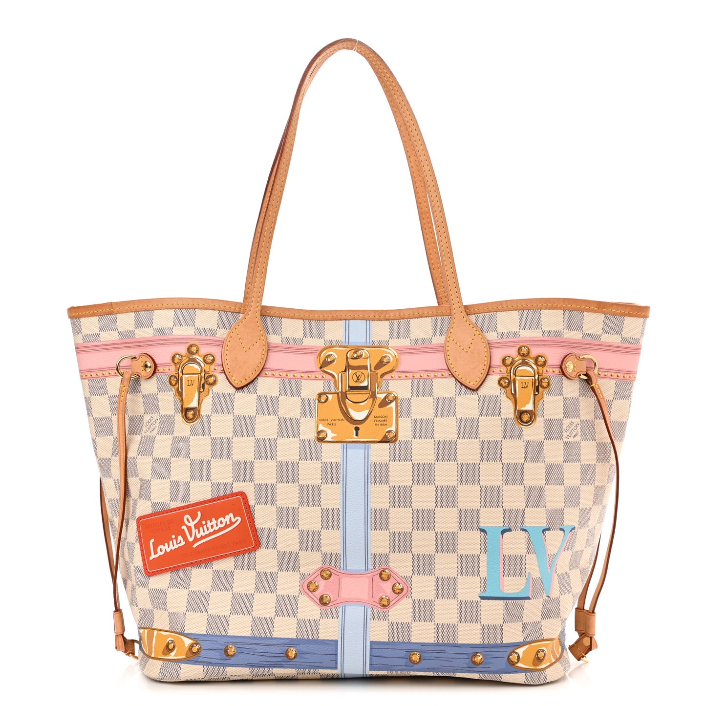 Damier Azur Summer Trunks Neo Neverfull MM