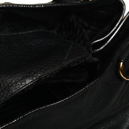 Prada Vitello Daino Top Handle Tote Black 13 of 16