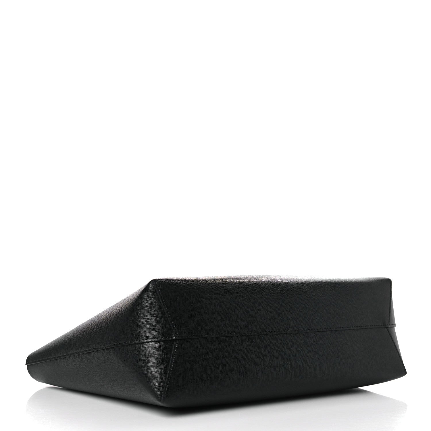 Mansur Gavriel Saffiano Large Shopping Tote Black Flamma 5 of 9