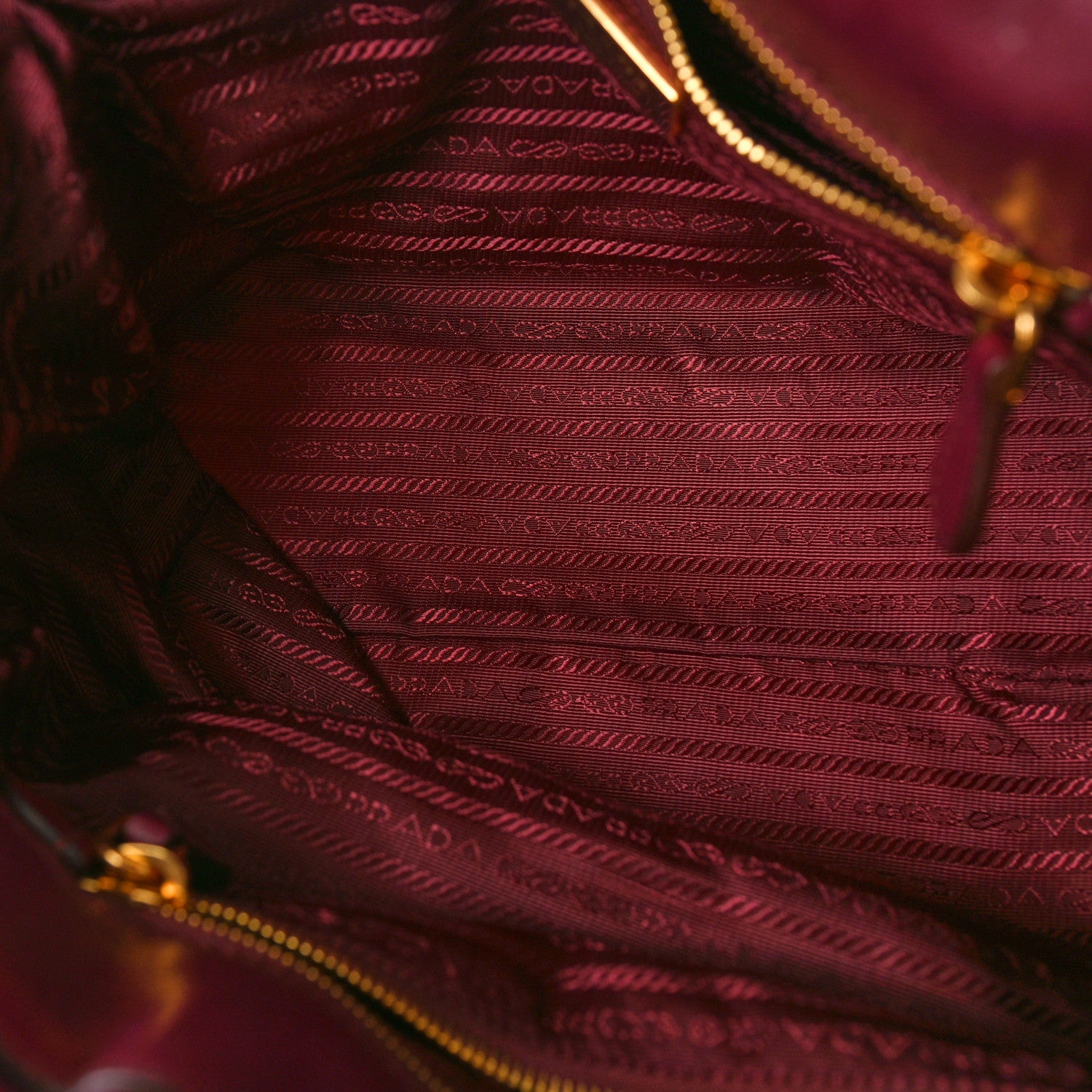 Prada Tessuto Nylon Origami Pleated Tote Barolo 5 of 9