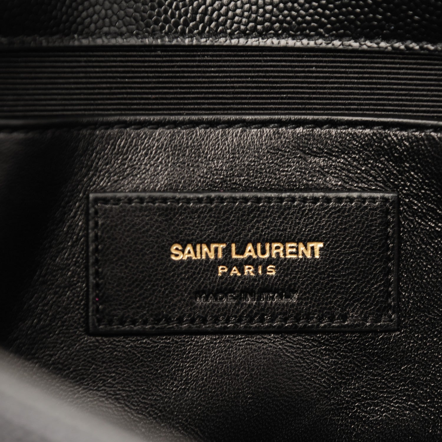 Saint Laurent Grain De Poudre Medium Classic Monogram Kate Satchel Black 6 of 7
