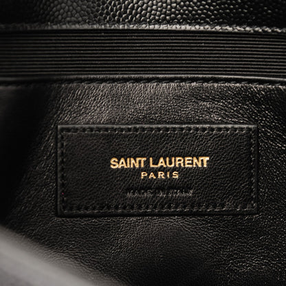 Saint Laurent Grain De Poudre Medium Classic Monogram Kate Satchel Black 6 of 7