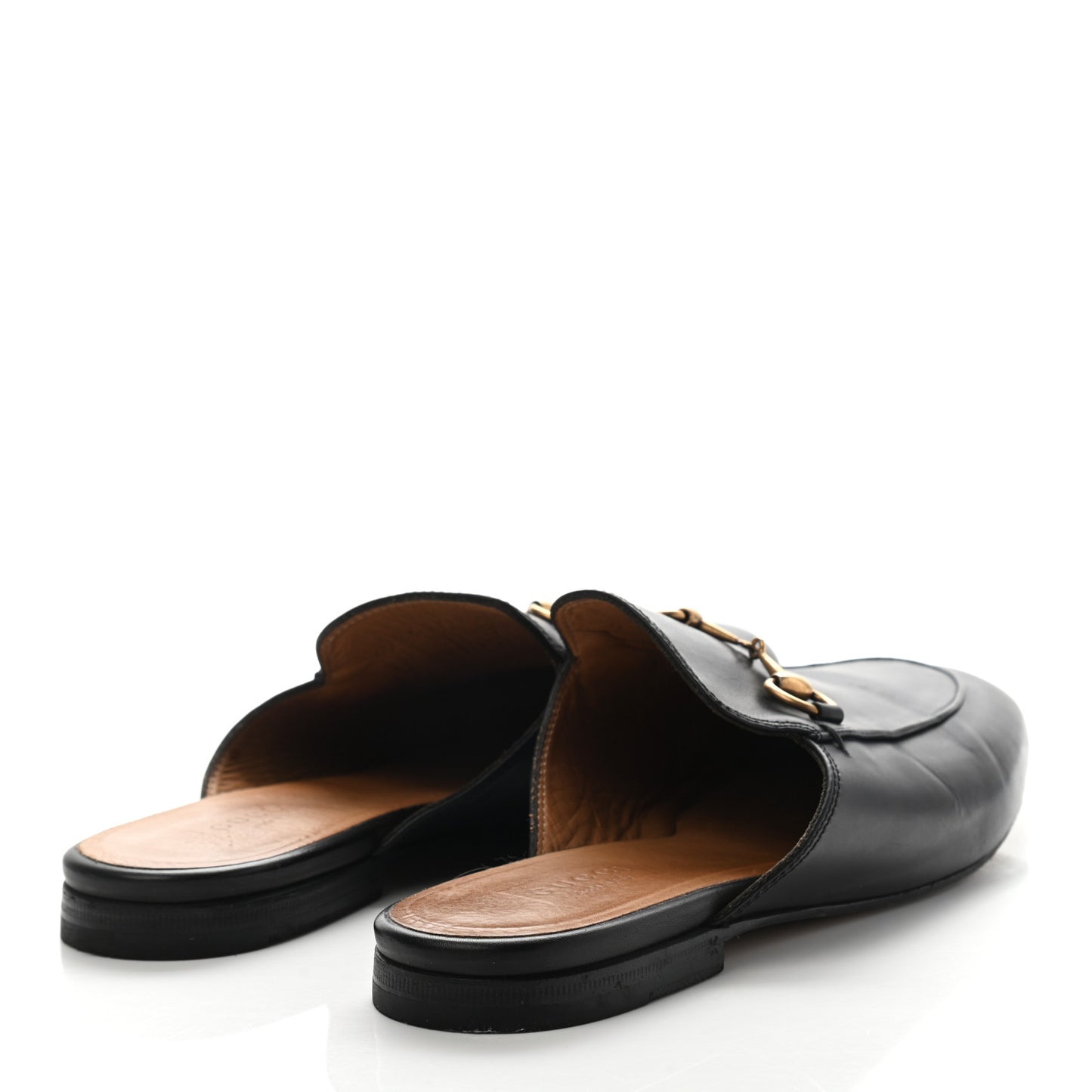 Calfskin Womens Princetown Slippers 37 Black
