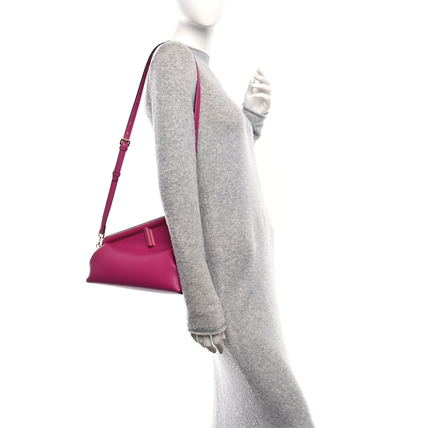 Fendi Shiny Nappa Midi Fendi First Ciclamino Pilar 2 of 10