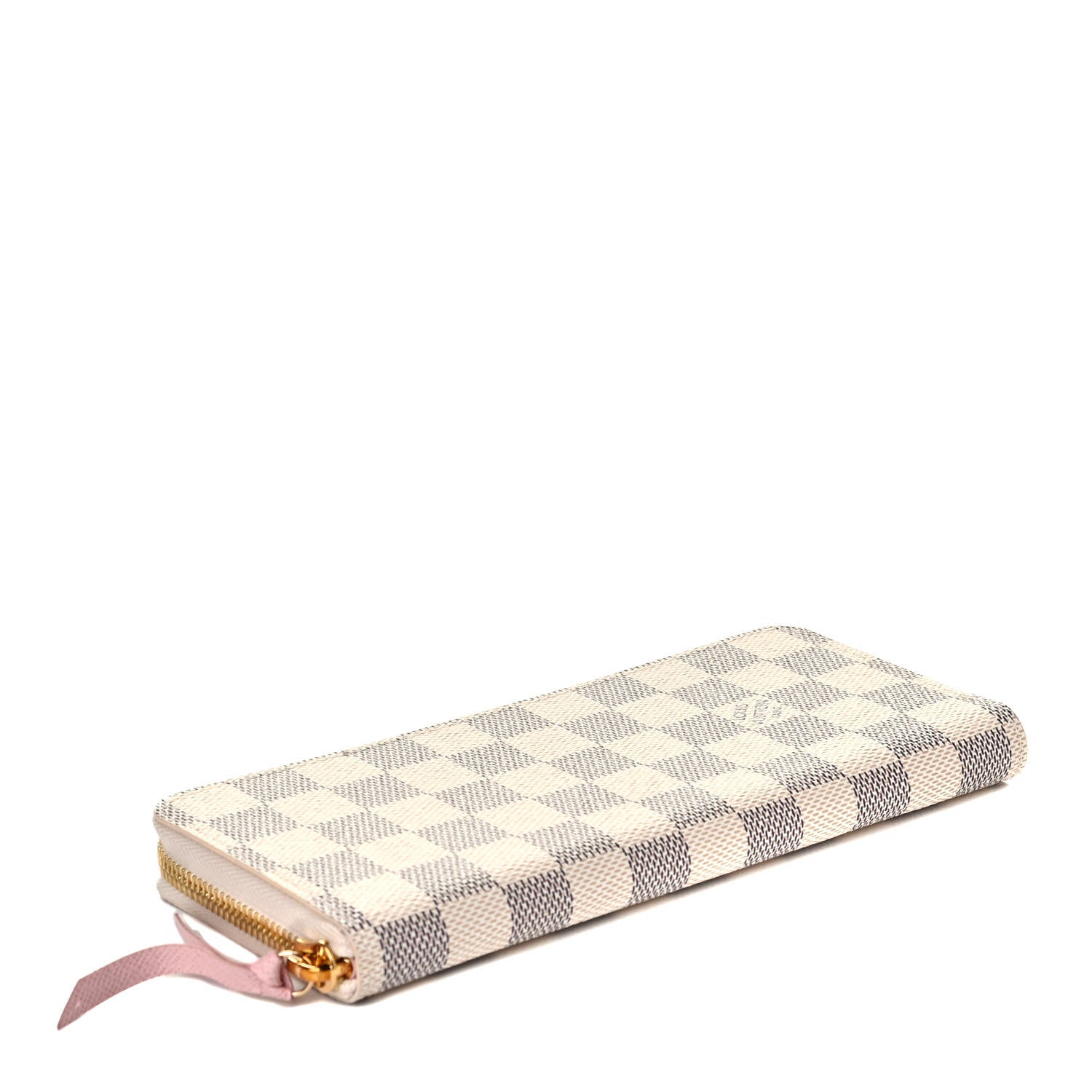 Louis Vuitton Damier Azur Clemence Wallet Rose Ballerine 3 of 5