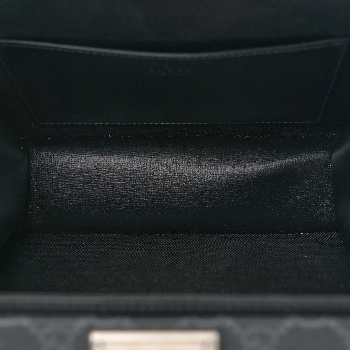 GG Supreme Monogram Azalea Calfskin Retro Interlocking G Shoulder Bag Black