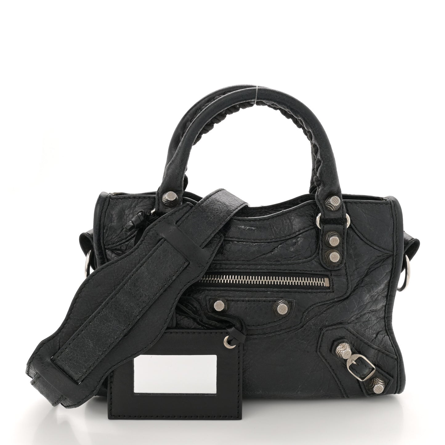 Agneau Giant 12 Silver Hardware Mini City Black