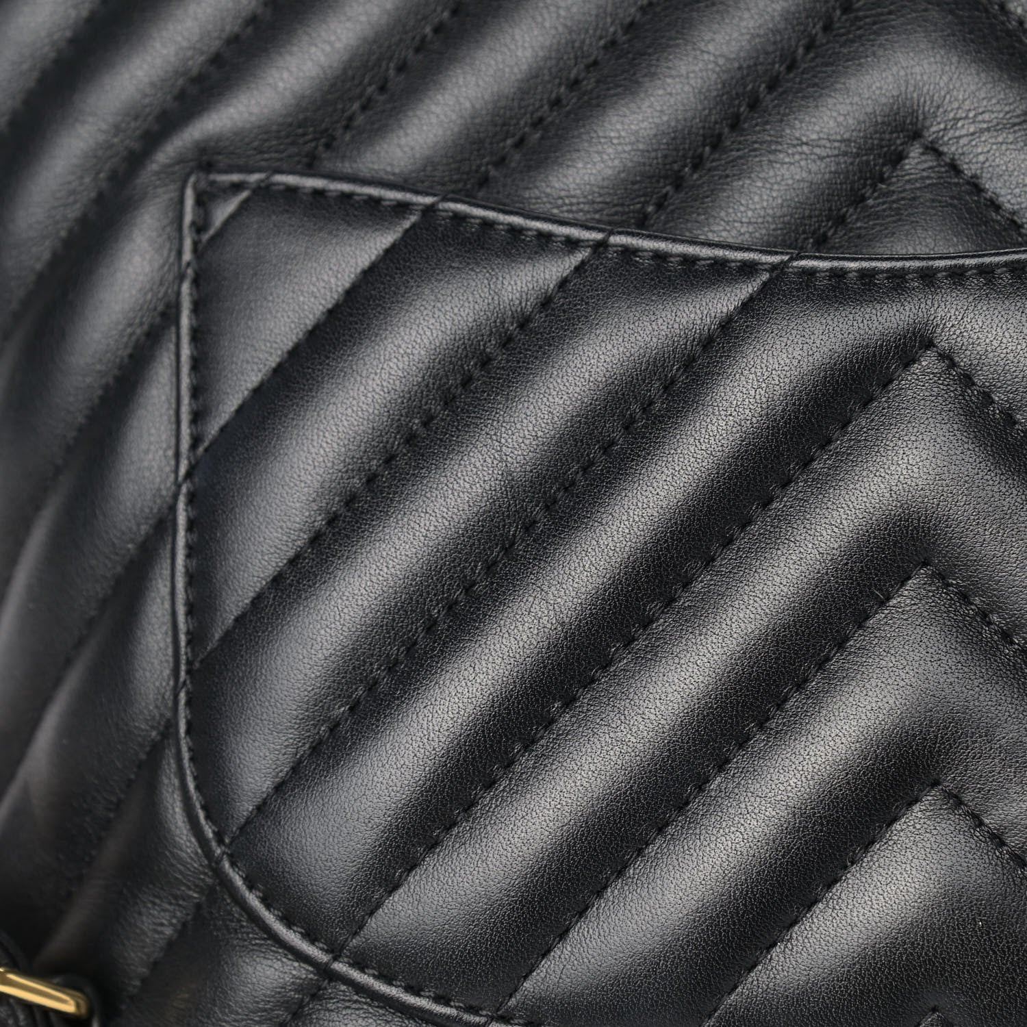 Chanel Calfskin Chevron Quilted Large Urban Spirit Backpack Black 10 of 14