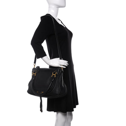 Chloe Calfskin Medium Marcie Satchel Black 2 of 8