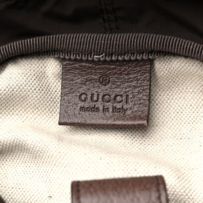 Gucci GG Supreme Monogram Medium Ophidia Double Buckle Backpack Brown 6 of 14