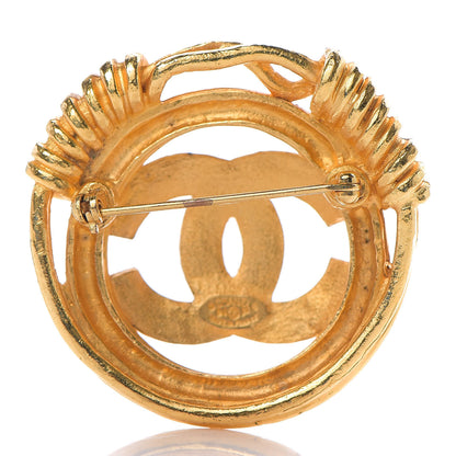 Chanel Metal CC Brooch Gold 2 of 3