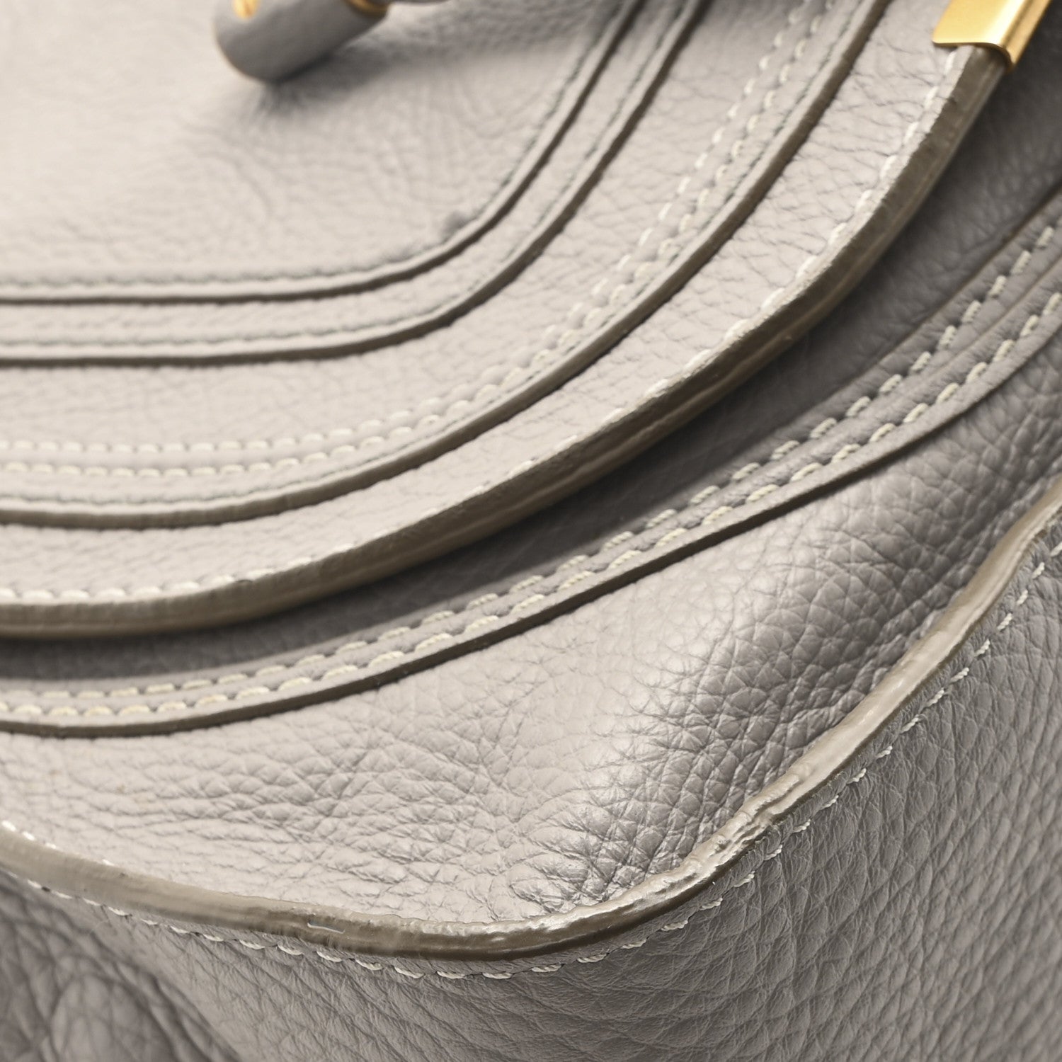 Chloe Calfskin Small Marcie Satchel Cashmere Grey 8 of 9