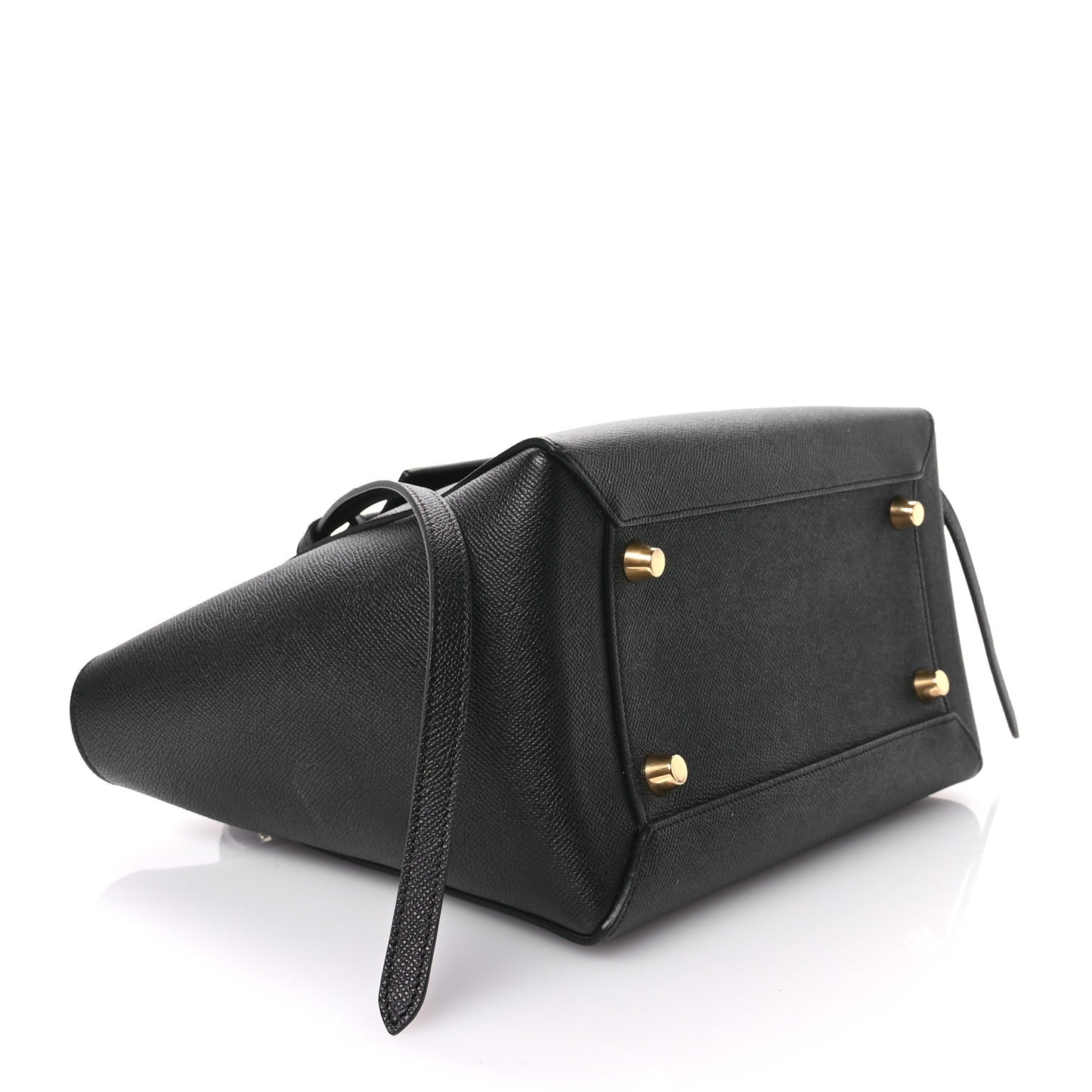 Grained Calfskin Mini Belt Bag Black