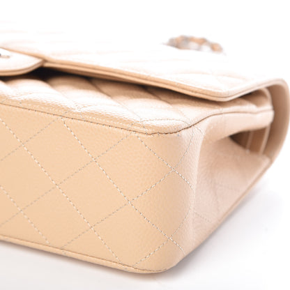 Chanel Caviar Quilted Medium Double Flap Beige Clair 6 of 11