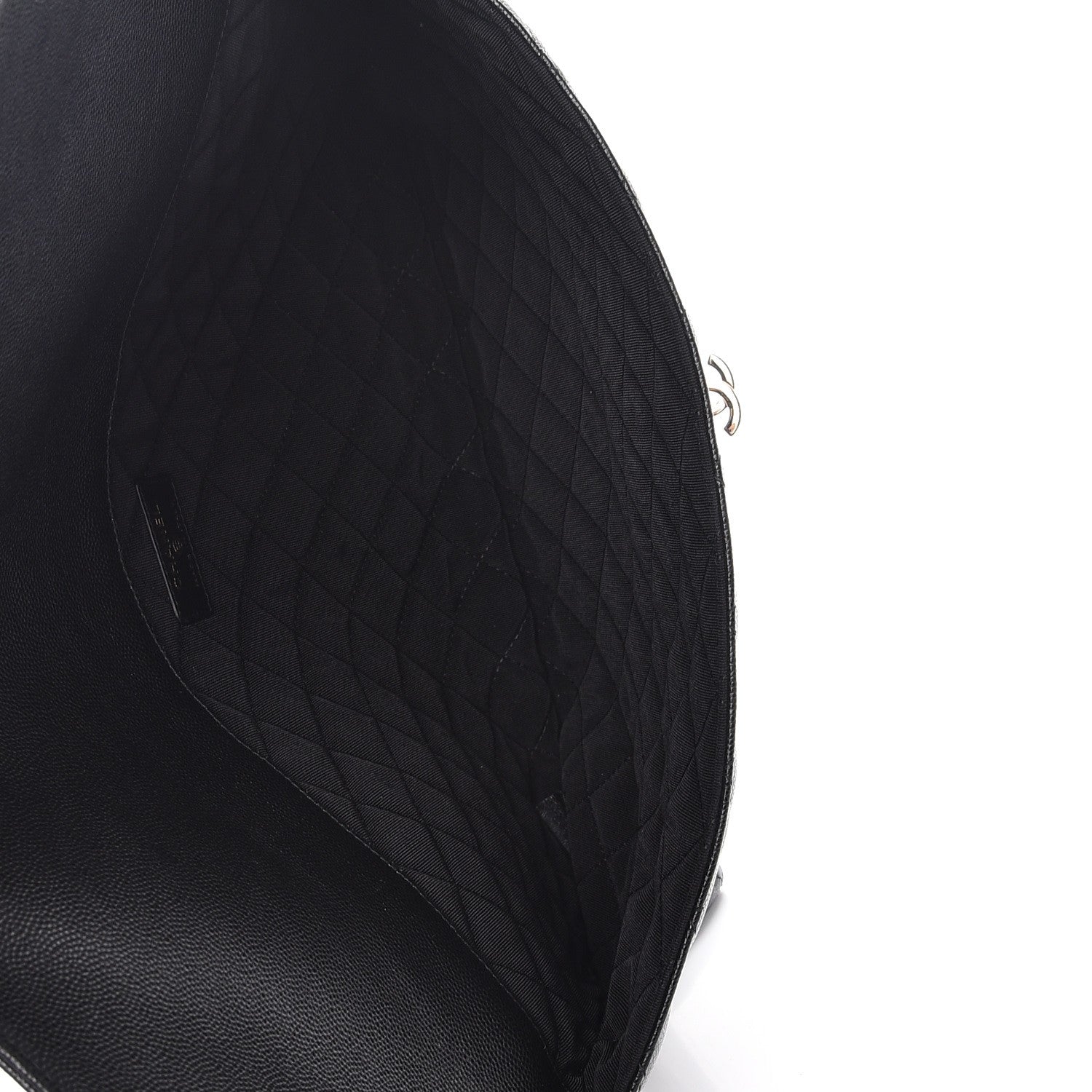 Chanel Caviar Quilted Large Golden Class Pouch Black 6 of 8