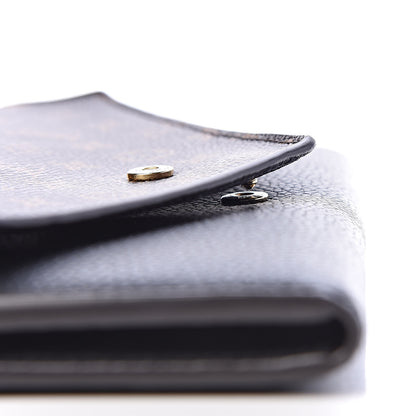 Louis Vuitton Calfskin Double V Wallet Black 8 of 9
