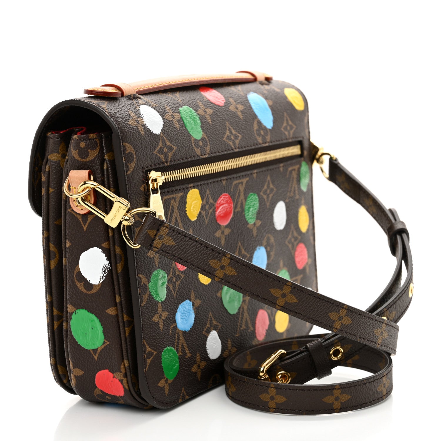 Louis Vuitton LV x YK Monogram Painted Dots Pochette Métis 3 of 11