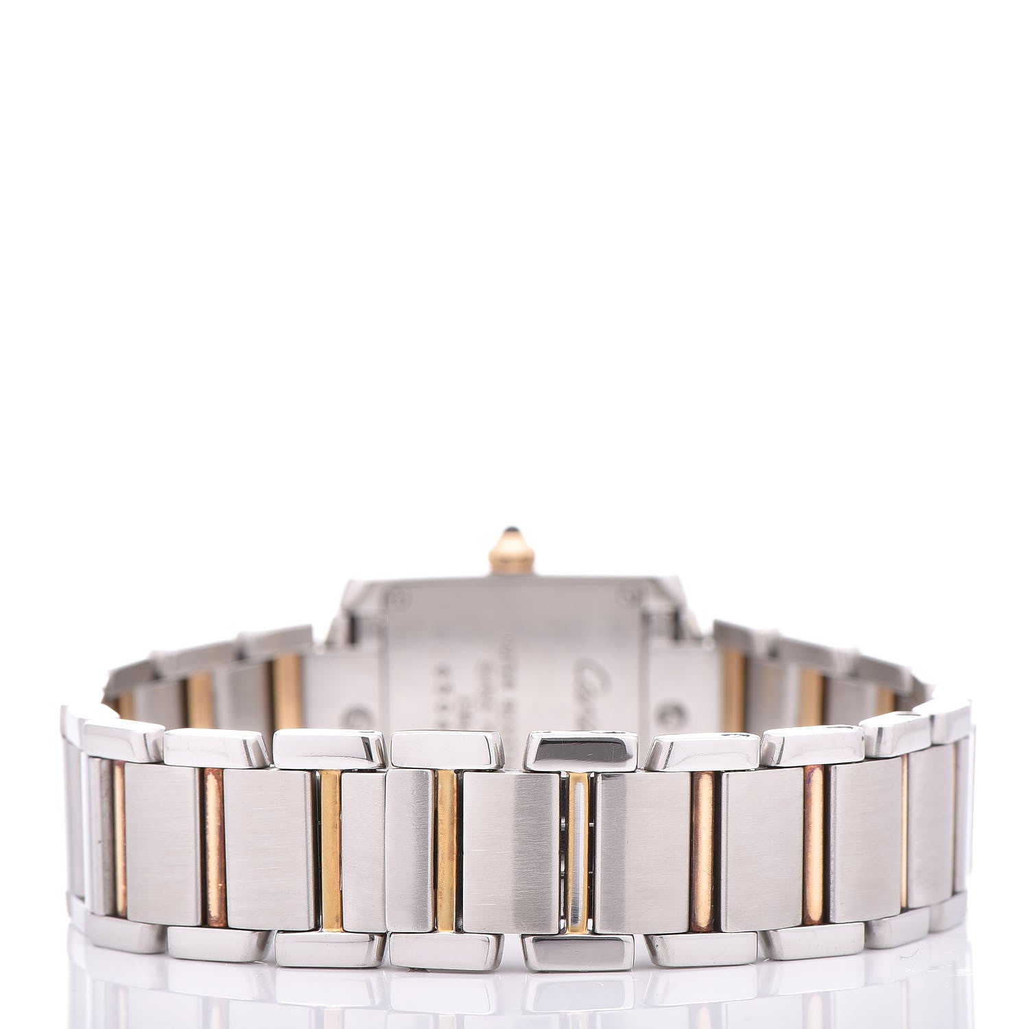 Cartier Stainless Steel 18K Yellow Gold 20mm Tank Francaise Quartz Watch 4 of 9