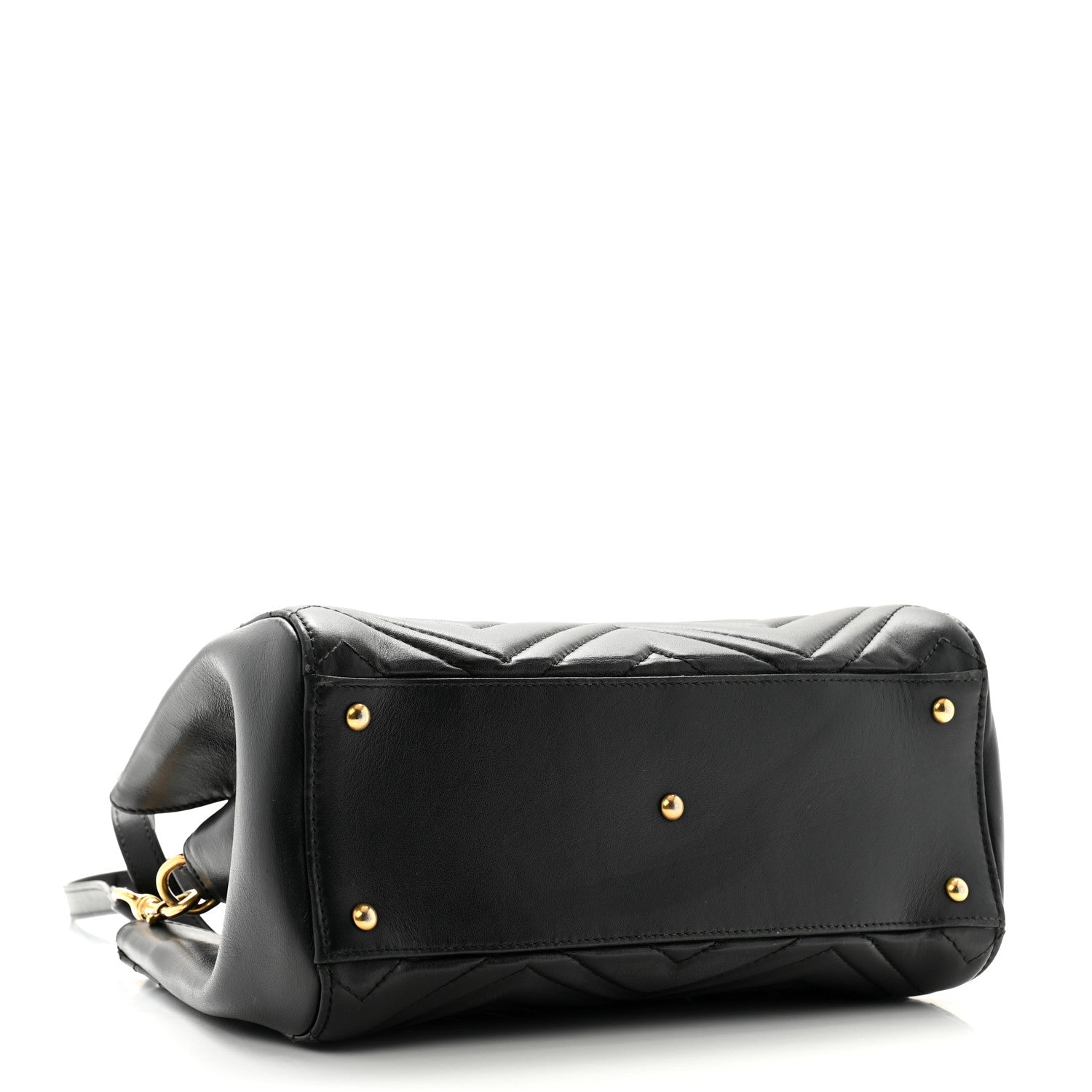 Gucci Calfskin Matelasse Small GG Marmont Tote Black 4 of 15