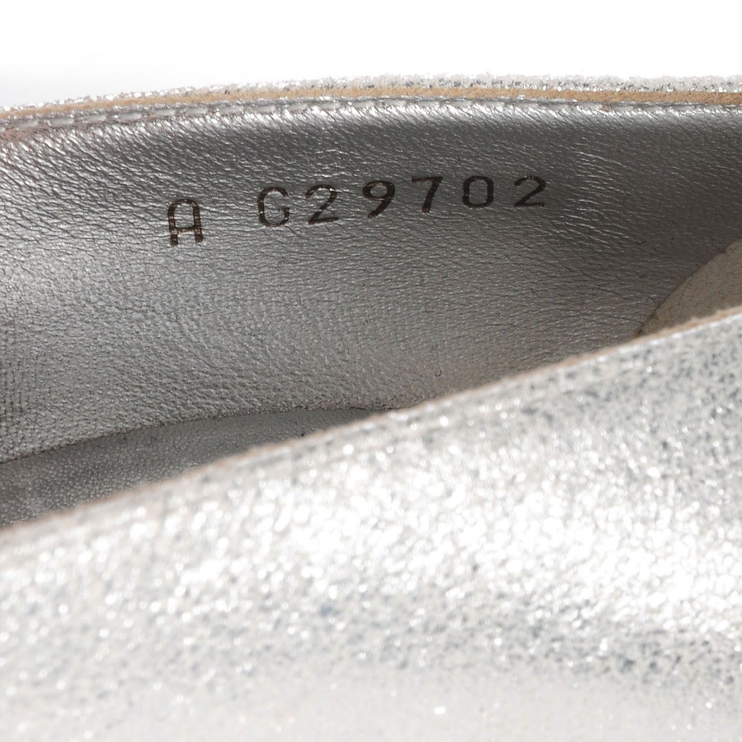 Metallic Leather Cap Toe Pumps Silver Black 37.5