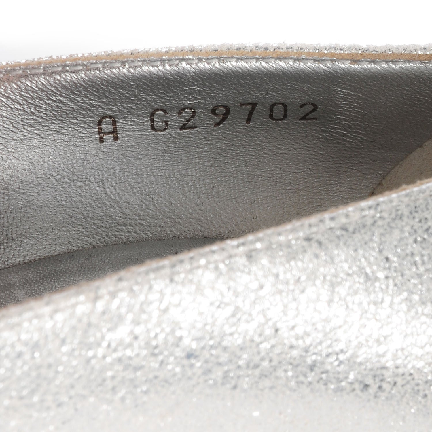 Chanel Metallic Leather Cap Toe Pumps Silver Black 37.5 9 of 10
