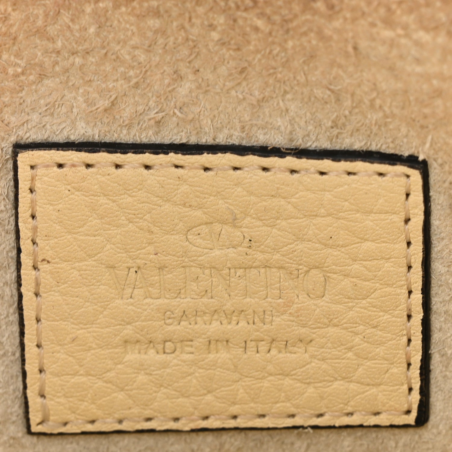 Valentino Garavani Vitello Rockstud Envelope Wallet on Chain Ivory 6 of 9
