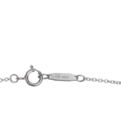 Tiffany Platinum Diamond Large Metro Heart Pendant Necklace 6 of 6