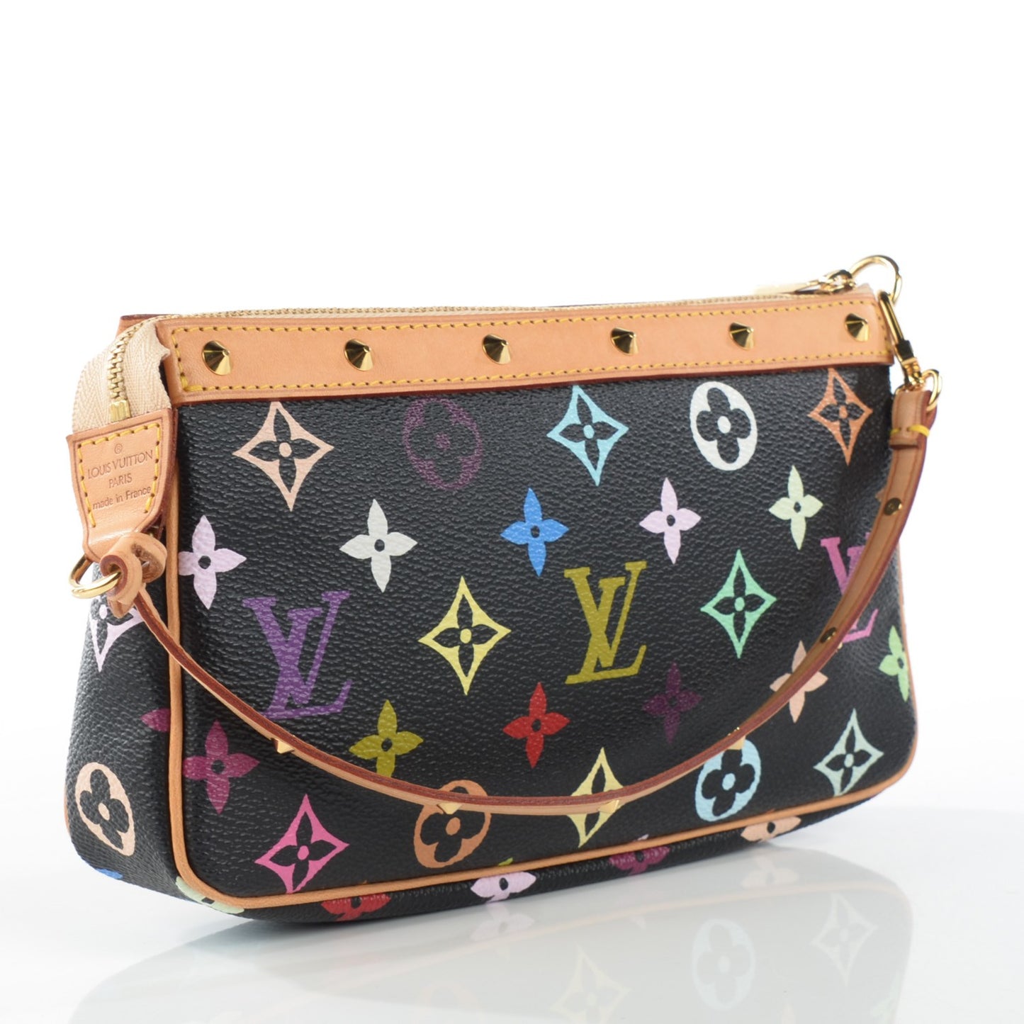 Monogram Multicolor Pochette Accessories Black