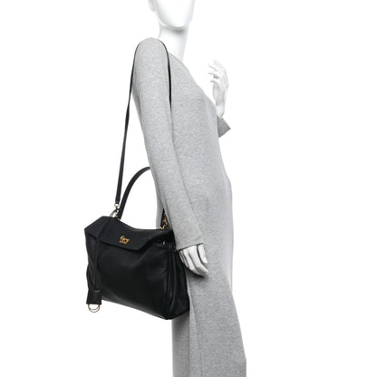 Balenciaga Grained Calfskin Medium Rodeo Top Handle Handbag Black 2 of 12