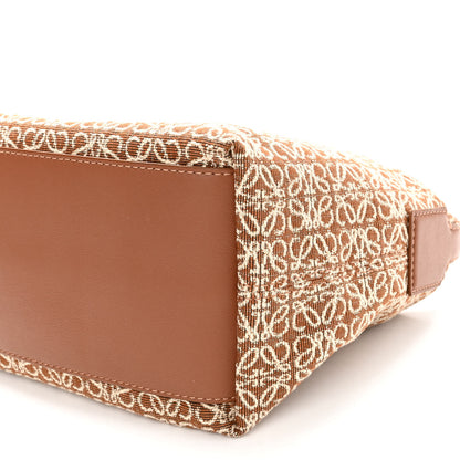 Loewe Jacquard Anagram Calfskin Small Cubi Bag Tan Pecan 10 of 11