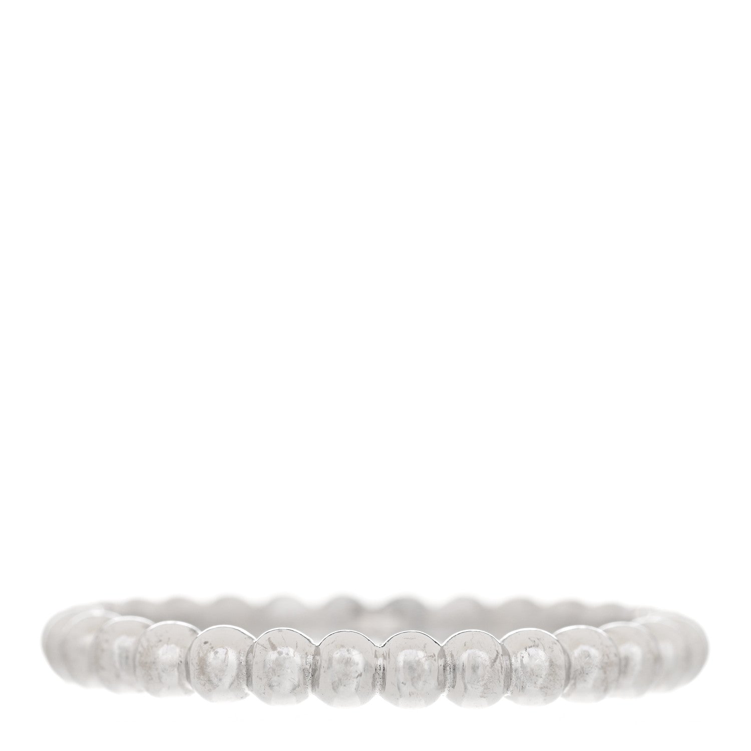Van Cleef & Arpels 18K White Gold Medium Perlee Ring 65 11 3 of 6