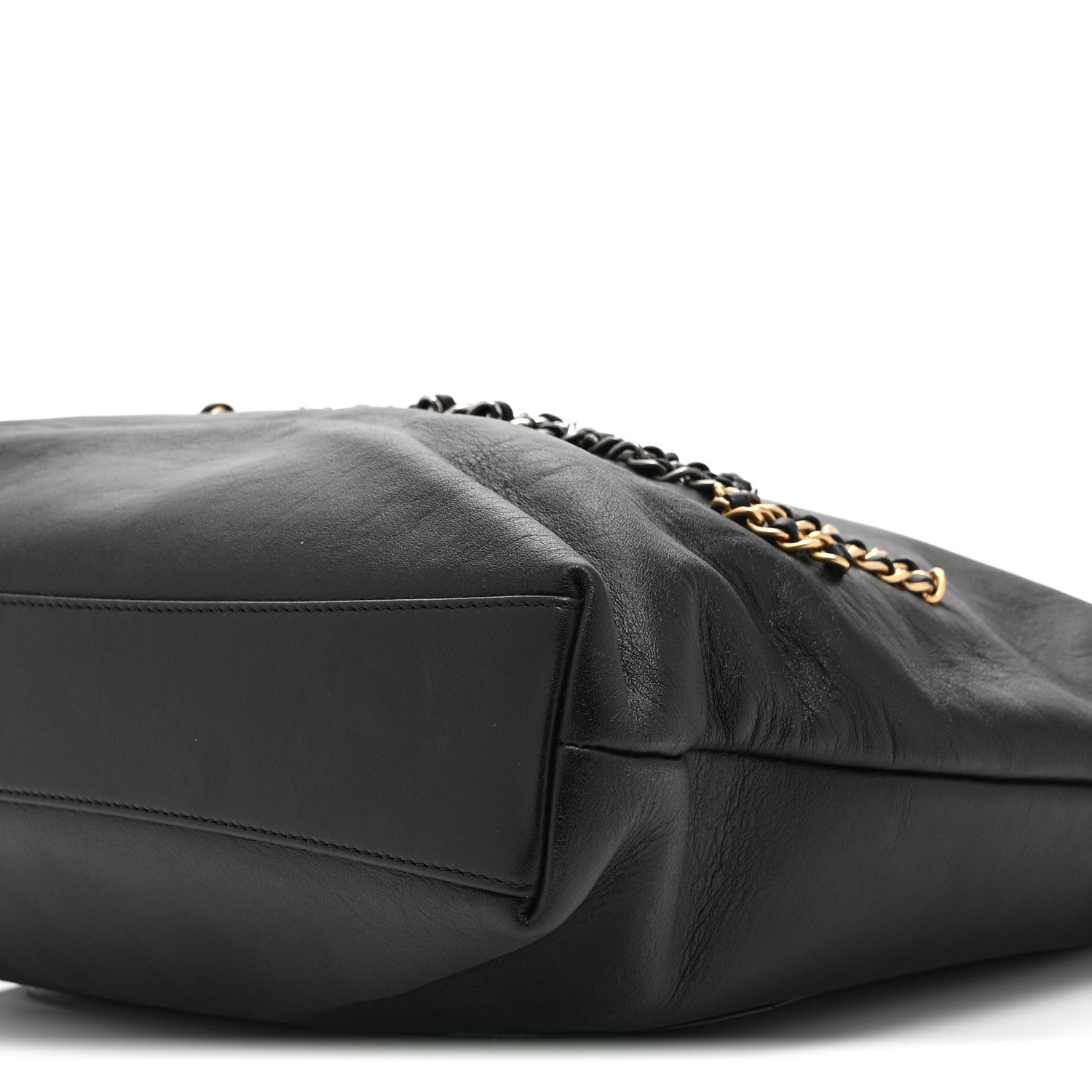 Chanel Calfskin Chain 20s Signature Tote Black 1871914 – FASHIONPHILE