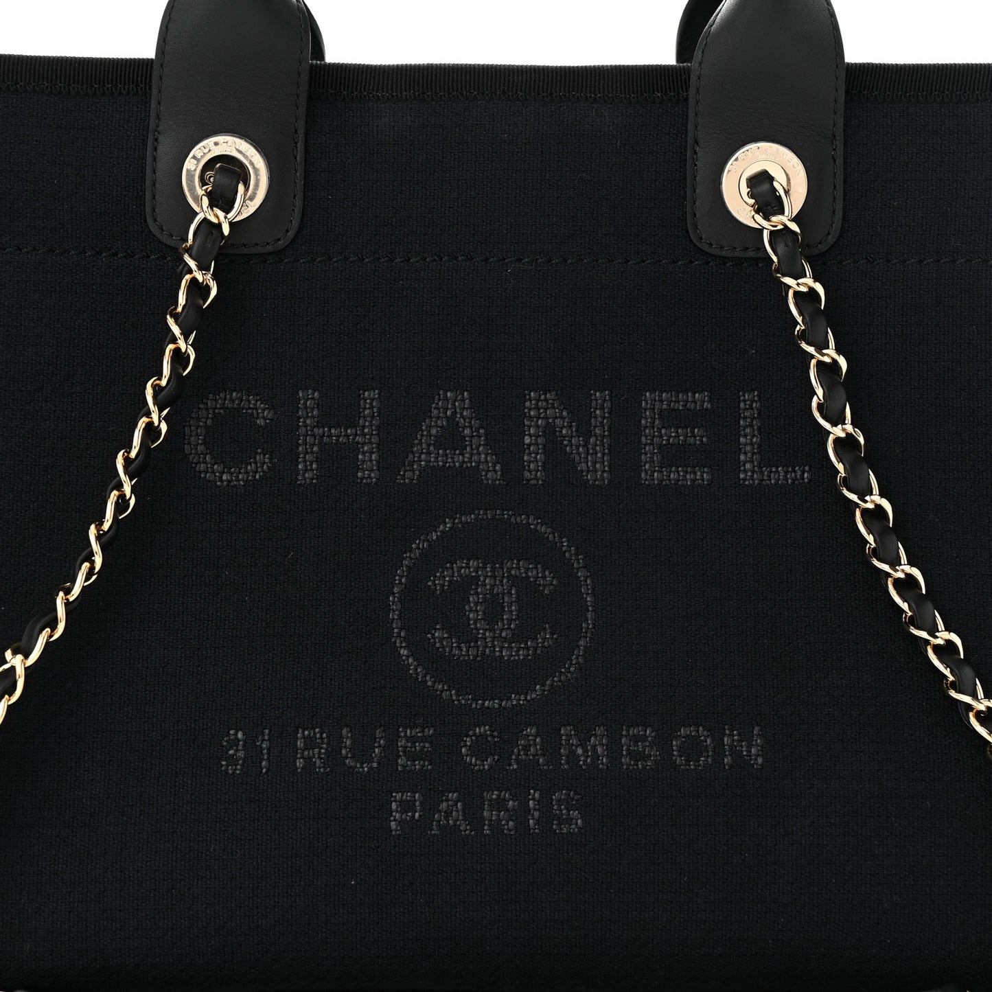 Mixed Fibers Small Deauville Tote Black
