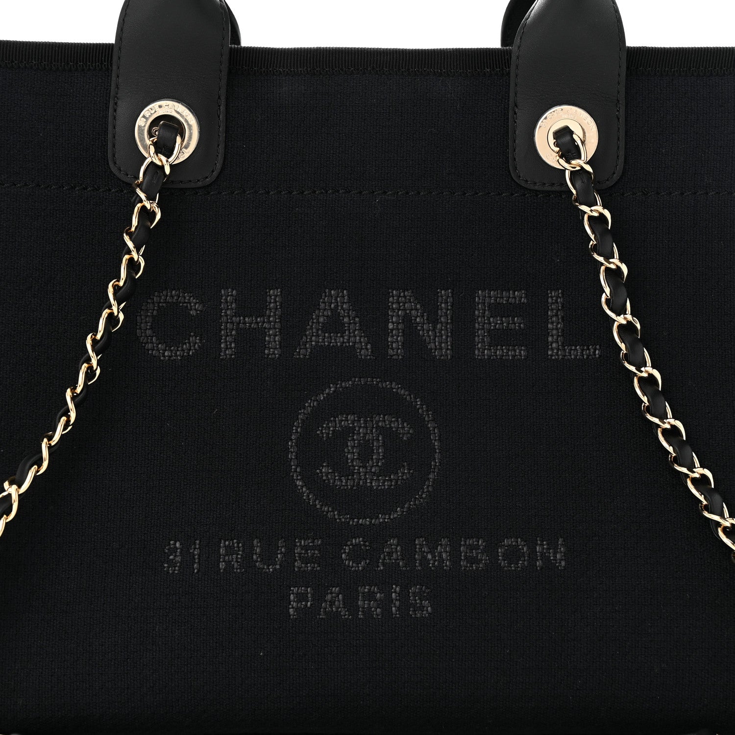 Chanel Mixed Fibers Small Deauville Tote Black 9 of 11