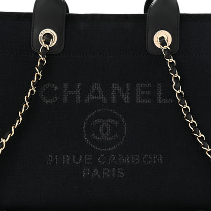 Chanel Mixed Fibers Small Deauville Tote Black 9 of 11