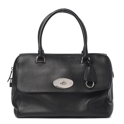 Mulberry Glossy Goatskin Medium Del Rey Satchel Black 1 of 9