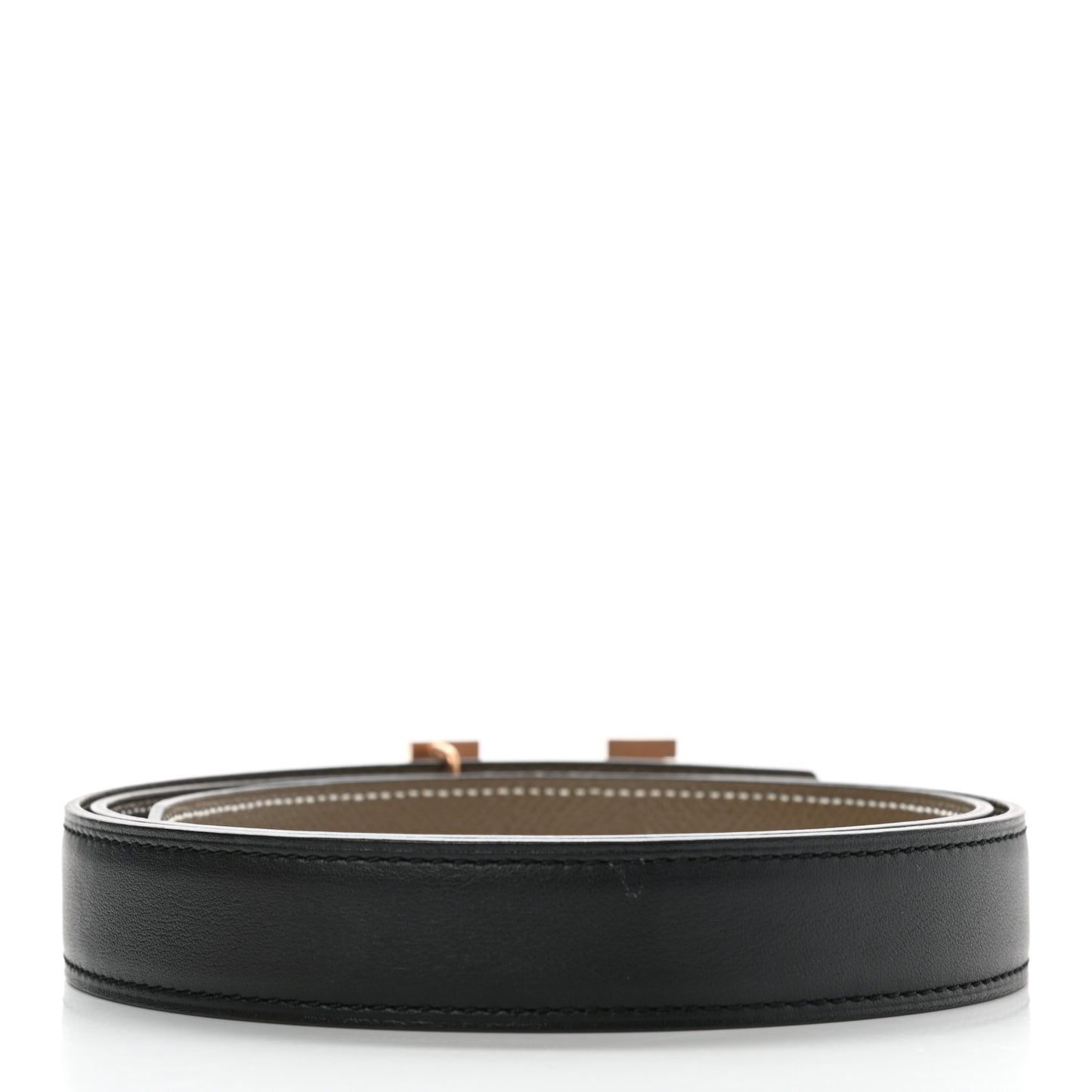 Swift Epsom 24mm Mini Constance H Belt 85 Black Etoupe