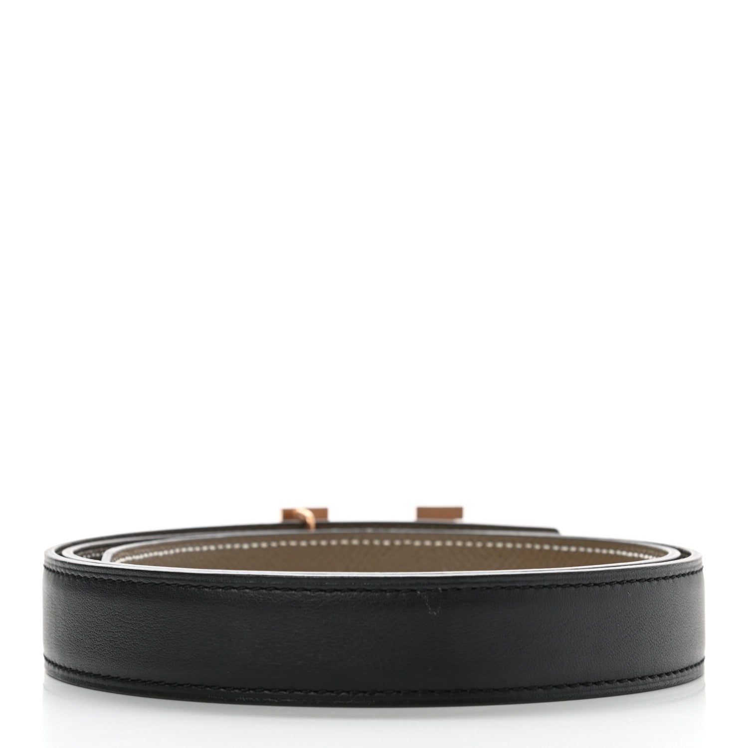 Hermes Swift Epsom 24mm Mini Constance H Belt 85 Black Etoupe 2 of 10