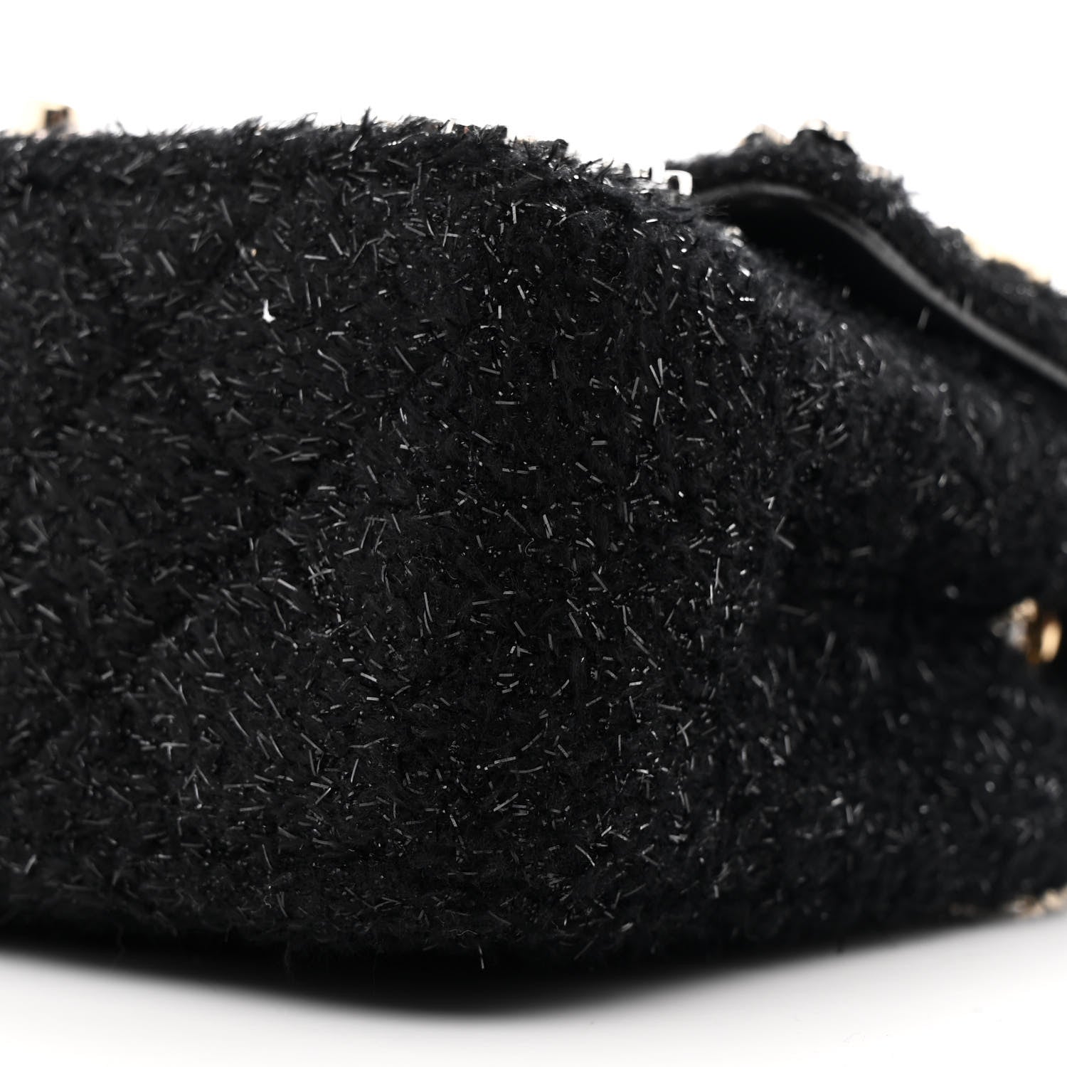 Chanel Boucle Tweed Enamel Charms Mini Rectangular Flap Black 9 of 9