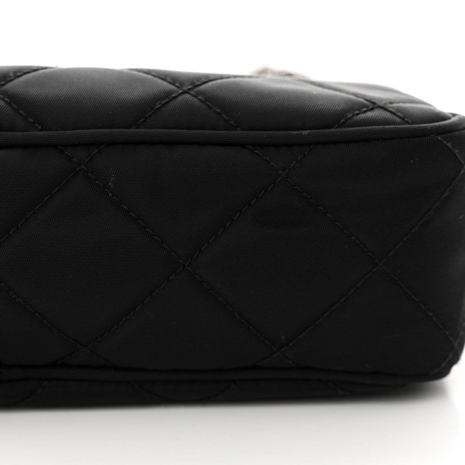 Prada Nylon Tessuto Impuntu Quilted Bandoliera Crossbody Bag Black 11 of 13