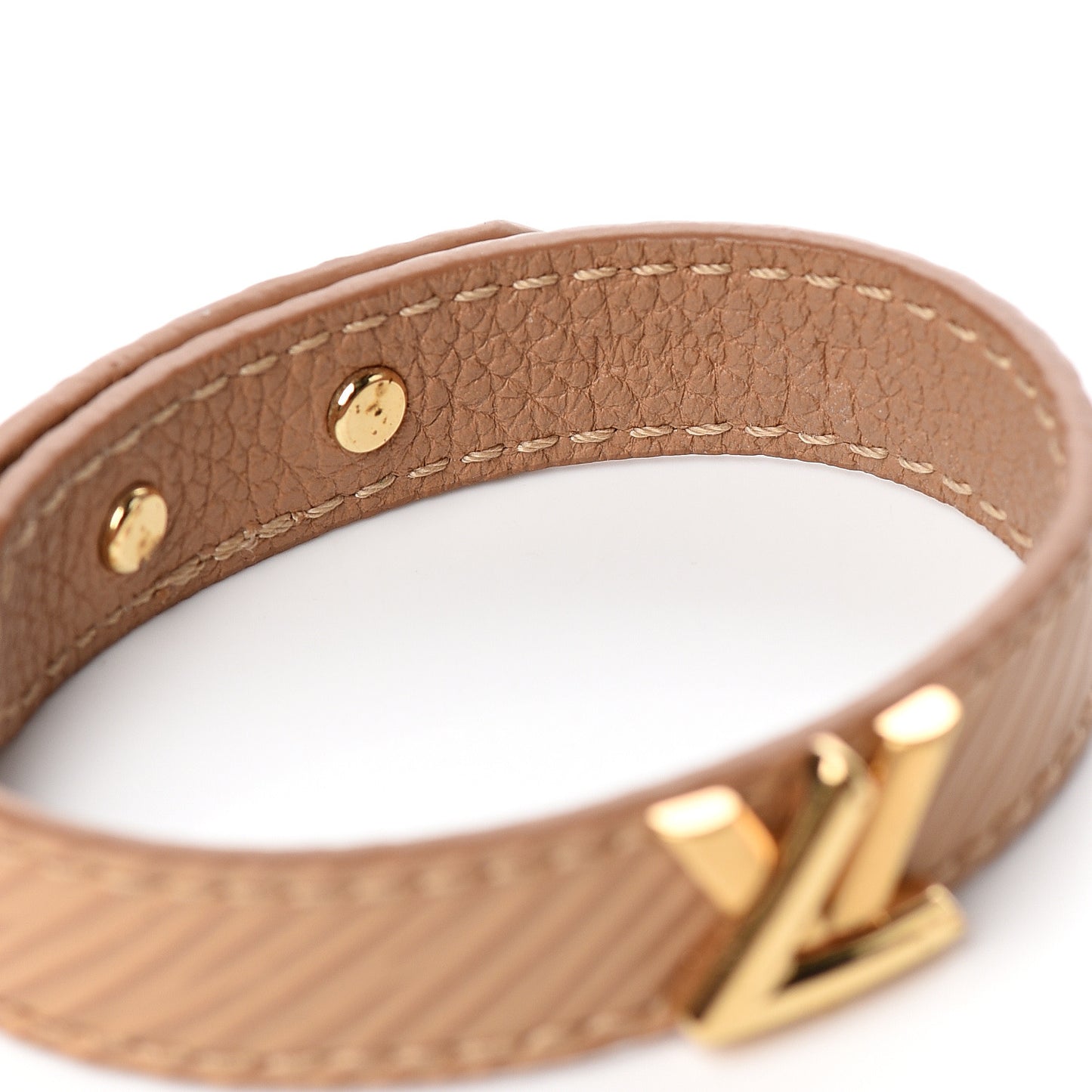 Epi Twist It Bracelet 17 Camel