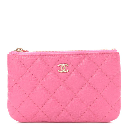 Chanel Caviar Quilted Small Cosmetic Case Pink 1 of 8