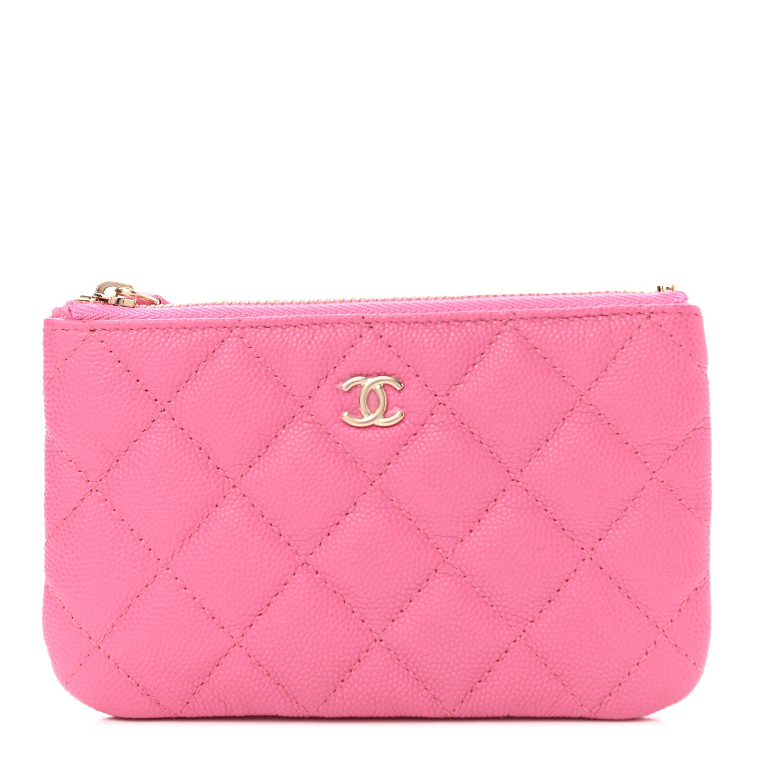 Chanel Caviar Quilted Small Cosmetic Case Pink 1 of 8