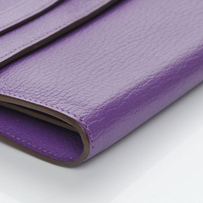 Hermes Chevre Mysore Kelly Longue Wallet Parme 22 of 22