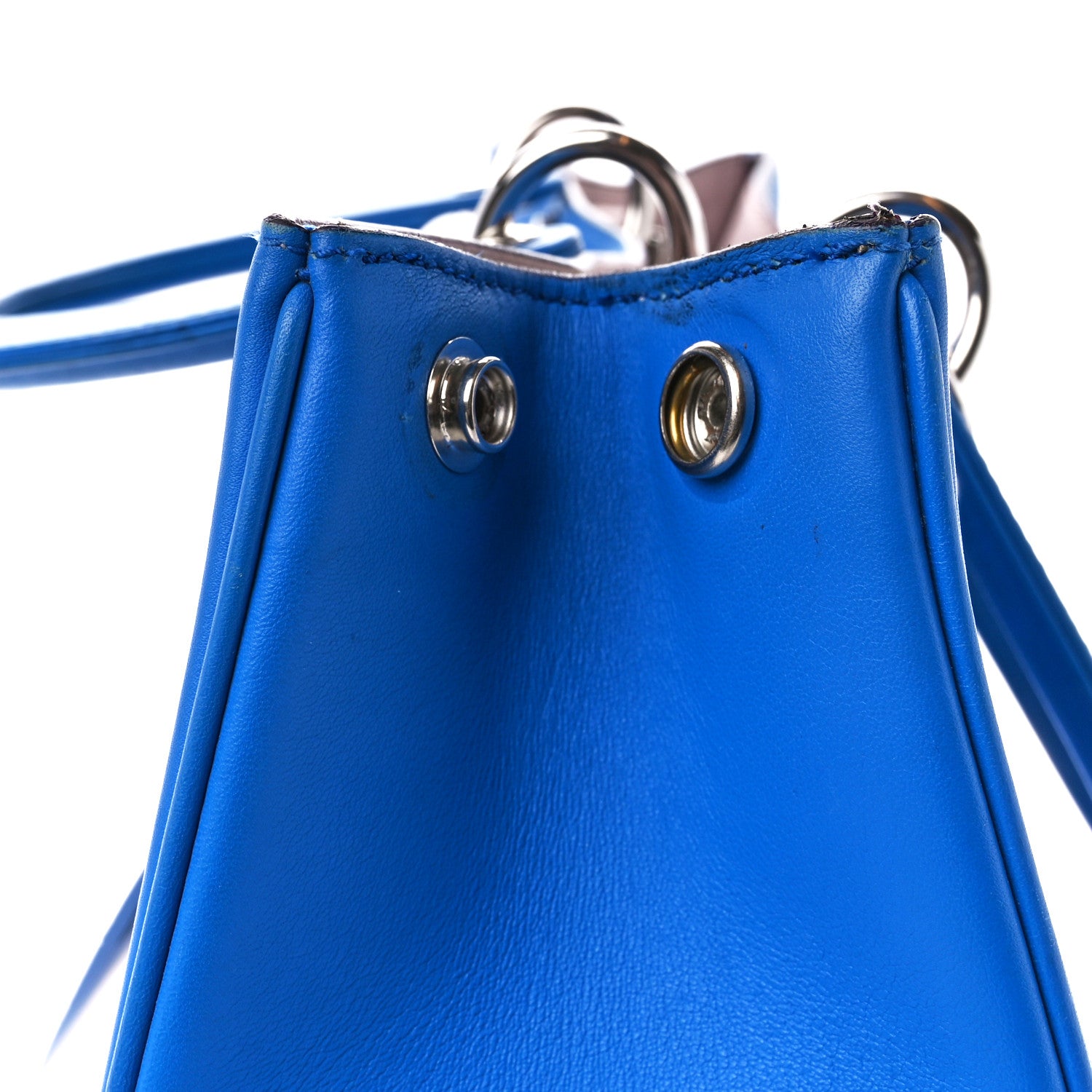 Christian Dior Smooth Calfskin Diorissimo Tote Blue 16 of 16