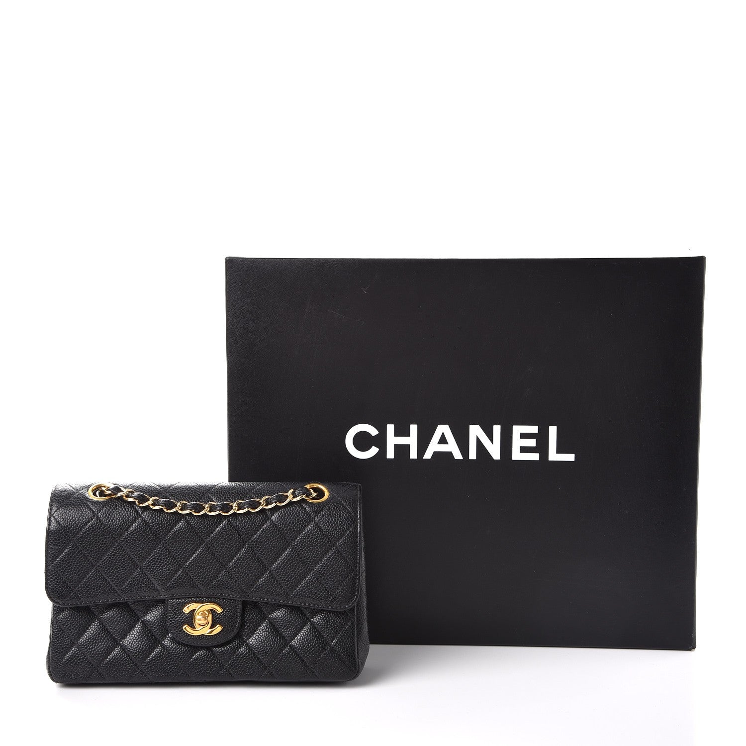 Chanel Caviar Quilted Small Double Flap Black 10 of 10