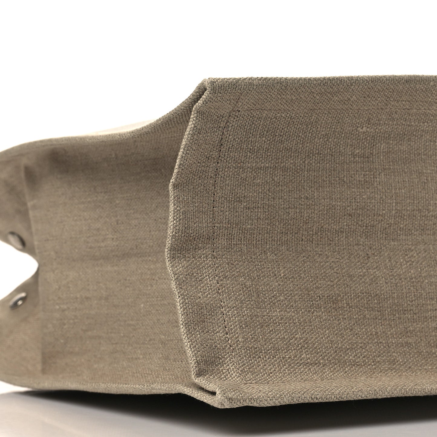 Linen Calfskin Rive Gauche Tote Optic White